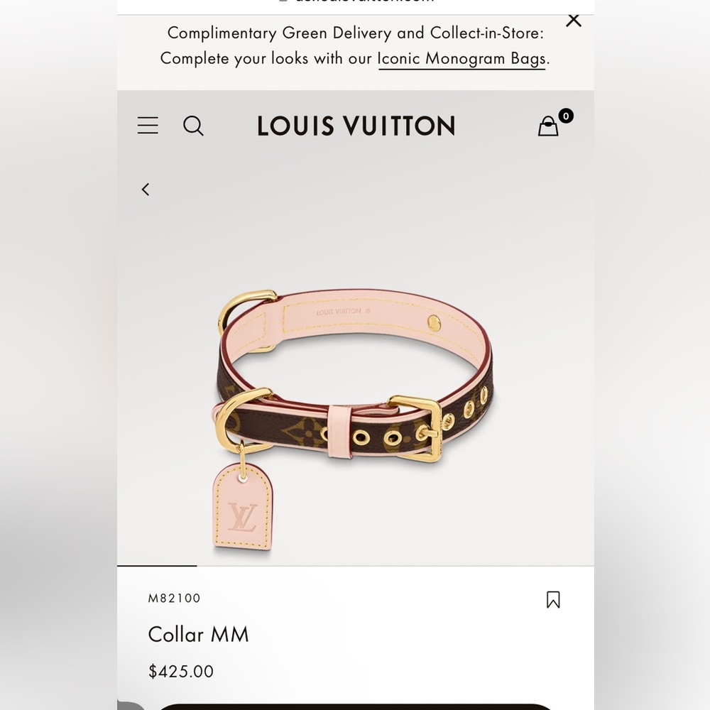 Small dog collar LOUIS VUITTON BRAND NEW.